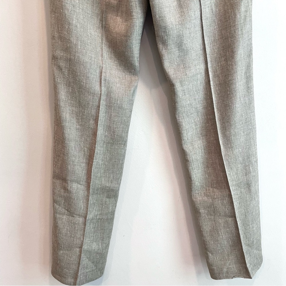 Elie Tahari 2 PC Linen Blend Tweed Blazer Pants Suit Set - Picture 16 of 16
